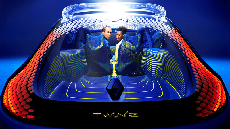 Illustration for article titled Ross Lovegrove's Renault Twin'Z Is Tripping Balls